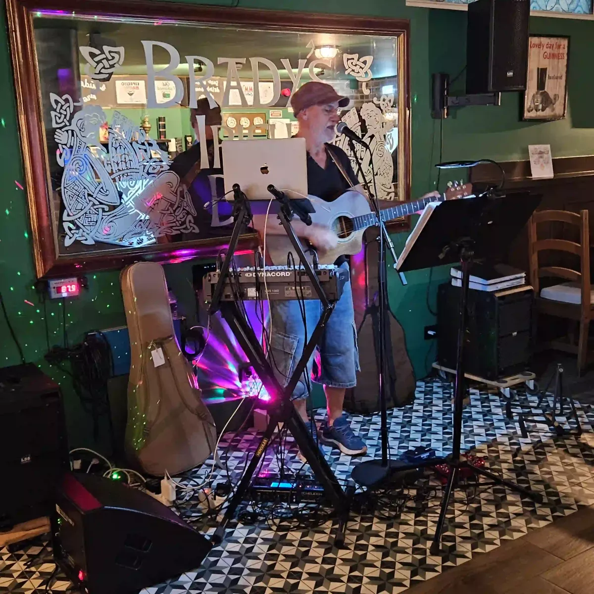 The Captn performing live music at Brady’s Irish Bar