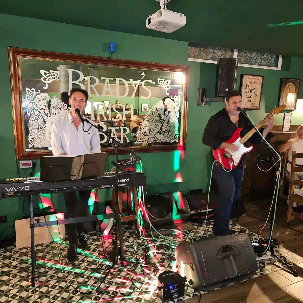 The Outsiders performing live music at Brady’s Irish Bar